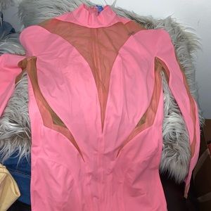 Mugler pink dress … H&M Exclusive